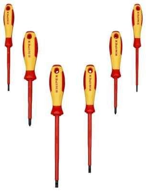 KNIPEX Screwdriver Set 6 Parts, 00 20 12 V01, Multi Color - Image 4