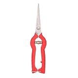 Gardening Hand Pruner 6.5" Garden Scissors Ergonomic Pruning Shears Pofessional Micro-Tip Pruning Snips Leaf Trimmer Straight Pruning Shears Florist Scissorwith Stainless Steel Blades for Plants