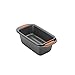 Rachael Ray Yum-o! Nonstick Bakeware 2-Piece Meatloaf Pan with Insert, Gray with Orange Handles