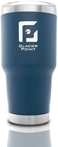 Glacier Point 30oz Vacuum Insulated Stainless Steel Tumbler, Double Walled Construction, Zero Condensation! (Blue)