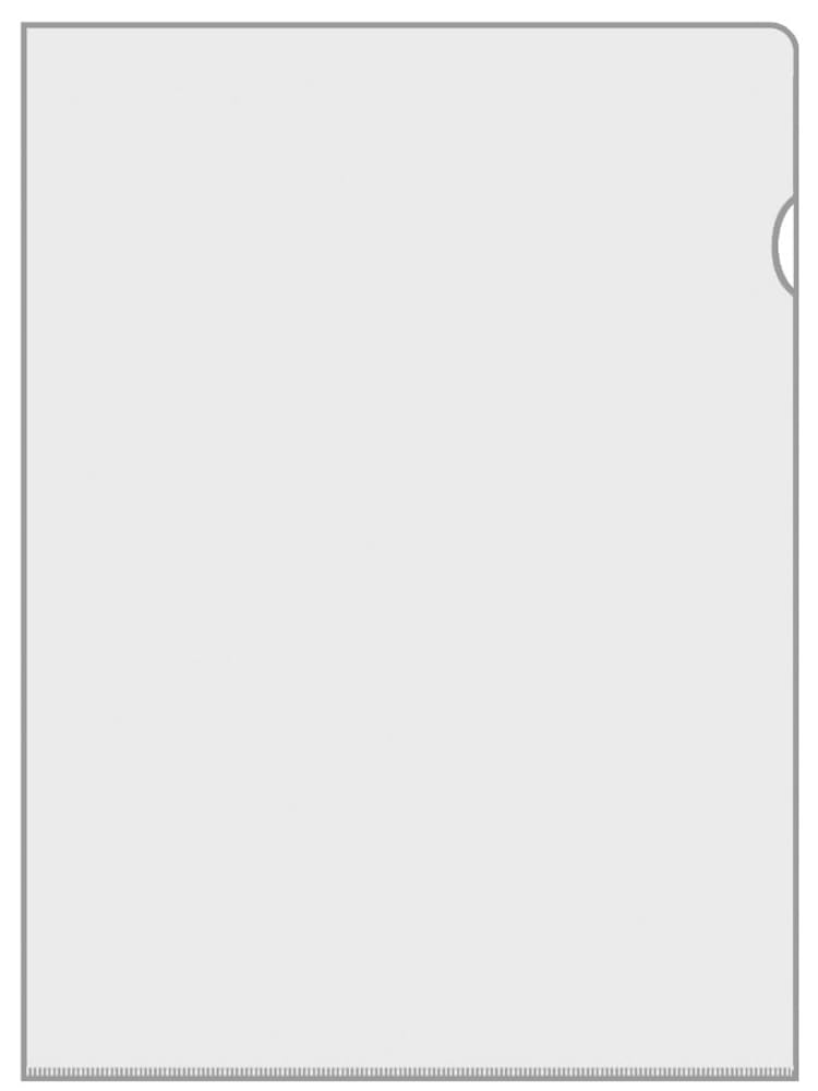 VELOFLEX 4555000 Document Wallets DIN A5 Hard PVC Film 130 µm Top Quality Open Right and Top Pack of 100