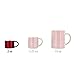 Farnsworth & Lloyd Red Stainless Steel Double Wall Espresso Cups, Small, Set of 4