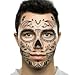 Sugar Skull Temporary Tattoo Day of the Dead Skull Face Design (3 Tattoo Kits)
