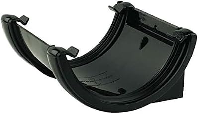 FloPlast 112mm Half Round Fascia Gutter Union Bracket Black