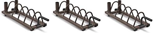 Steelbody Horizontal Plate and Olympic Bar Rack Organizer with Steel Frame and Transport Wheels STB-0130 (3)