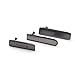 Genko USB Charging Port Dust Plug Cover + Micro SD Port + SIM Card Port Slot Cover For Sony Xperia Z1 Compact Mini D5503-Black