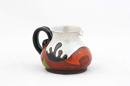 Pottery Coffee creamer 6.7, Ceramic Milk Jug for Cream, Gravy, Sauce, Salad & Condiment, Stoneware Small Jug 200ml, Valentine's day gift