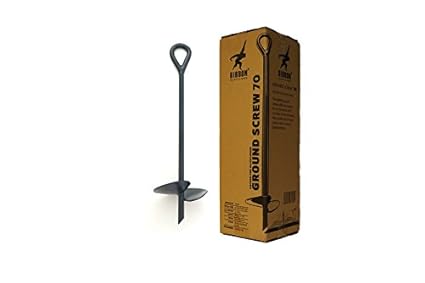 Gibbon Slacklines Ground Screw, Bodenschraube, Erdanker, Länge: 100cm, Tellerbreite: 20cm, Slacklinen ohne Bäume