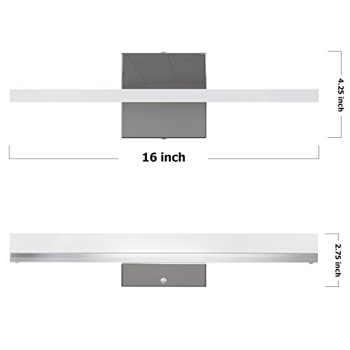 Y YHY Nordic Mirror Headlights, Anti-Fog LED Mirror Front Light for Bedroom or Bathroom, Vanity Lights, White