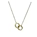 BAOLI 1.4cm Double Love Loop Rose Gold Necklace Jewelry for Women
