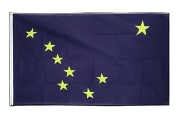 USA Alaska Flagge, amerikanische Fahne 90 x 150 cm, MaxFlags®