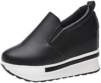 DENER Women Ladies Girls Platform Wedge Sneakers,Slip on Wide Width Casual Walking Athletic Sports Running Shoes Loafers