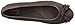 crocs Women's Lina Embellished Suede Ballet Flat, Espresso, 7 M US
