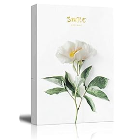Canvas Wall Art - Fresh Flower on White Background - Giclee Print Gallery Wrap Modern Home Art Ready to Hang - 12x18 inches