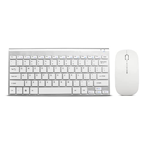 Wireless Keyboard and Mouse Combo, Compact Quiet Wireless Keyboard and
