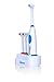 Wellness Oral Care Battery Powered Oscillating Family Electric Toothbrush with 4 Replacement Brush Heads, 2 AA Batteries and Countertop Holder
