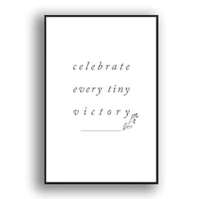 Framed Canvas Wall Art for Living Room, Bedroom Simple Words Canvas Prints for Modern Home Decoration Ready to Hang - 16"x24" inches