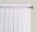 No. 918 Erica Crushed Voile Ascot Beaded Sheer Rod Pocket Curtain Valance