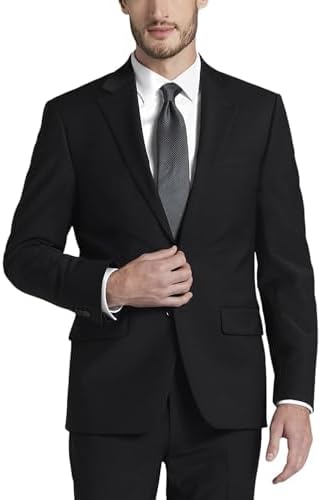 Raphael Men's Regular Classic Fit Solid Color 2 Button Mens Suit