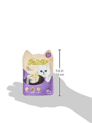 Bellotta Wet Food for All Life Stages of Cats Mackerel in Gravy Pouch, Medium, 85 Gram (Pack of 12) 2
