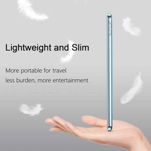 Case for iPad 9th/8th/7th Generation 10.2 (2021/2020/2019 Released), 10.2 inch Translucent PC Protective Auto Sleep/Wake Case for iPad (Sky Blue)