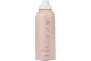 VEGAMOUR GRO Dry Shampoo, Volumizing Dry Shampoo Spray Formulated Without Benzene, Supports Thicker Fuller Looking Hair, Natural Citrus Scent
