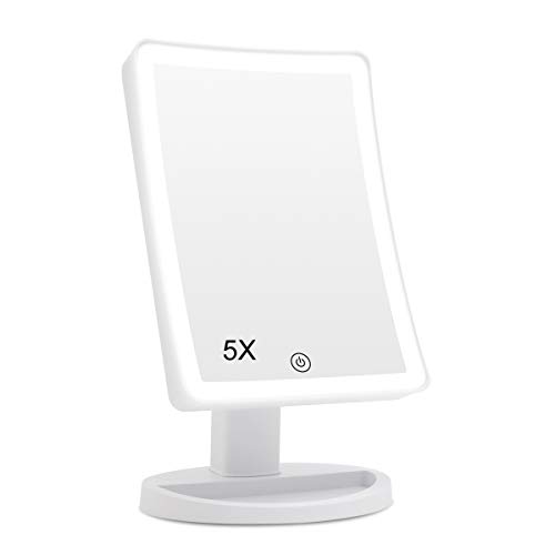 COSMIRROR 5X Magnifying Makeup Vanity Mirror, Lighted Makeup Mirror