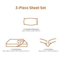 AmazonBasics Microfiber Sheet Set - Twin XL, Dark
