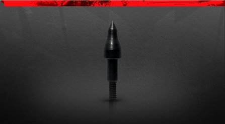 Black Eagle Carnivore/Zombie Slayer/Rampage/Deep Impact/X-Impact Screw In Field Point - Black - 100 Grain - 12 Pack