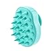 Shampoo Brush Hair Scalp Massager Siliscrub Hair Scalp Brush Scalp Massage Shampoo Brush Head Scrubber Scalp Care Brush (Green)