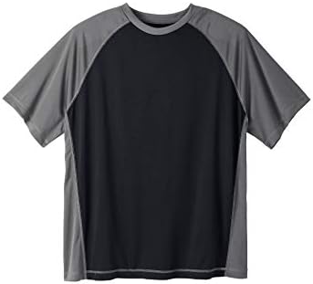 KS Island Men's Big & Tall Raglan Sleeve Swim Shirt
