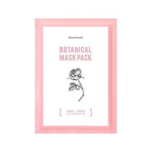 Bonvivant bon vivant, rose botanical mask, 10 pack