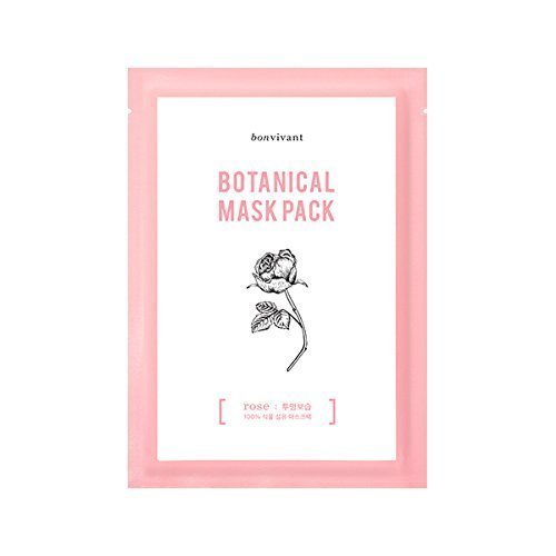 BONVIVANT Bon Vivant, Rose Botanical Mask, 10 Pack