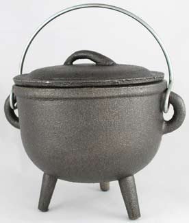 Click Here to See More Images Cast Iron Cauldron: 4 1/2