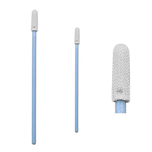 3183zt9V01L 100pcs 2.75" Cleanroom Lint Free Polyester Swabs with Flexible Handle Cleaning for Electronics, and The Details of Parts and Assemblies in Small Hole and Groove Space CK-PS757