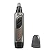 SUPRENT Professional Nose &Ear Hair trimmer for Men, Wet/Dry Nose Hair Clippers with an AA Battery, Precise & Safe (Black)