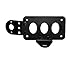 Axle Mount Plate Holder Motorcycle Side License Tail Light Relocator Custom Café