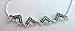 Bethlehem Gifts TM Jerusalem Cross Open Pendant Necklace Silver Plated Opal