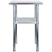 ROCKPOINT Stainless Steel Table for Prep & Work 24x30 Inches, NSF Metal Commercial Kitchen Heavy Duty Table with Adjustable Under Shelf and Table Foot for Restaurant, Home and Hotel