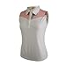 Monterey Club Ladies Dry Swing Hi- Low Peony Contrast Sleeveless Shirt #2334