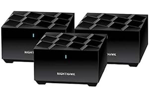 Netgear Nighthawk Whole Home Mesh WiFi 6 System, 3-Pack (MK63-100NAS)