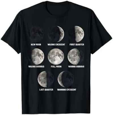 Amazon.com: Awesome Luna Moon Phases - T-Shirt - Mens & Womens