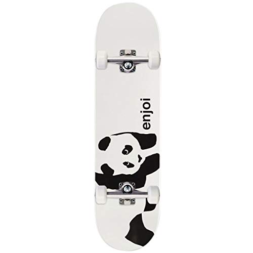 Enjoi Whitey Panda Logo Wide R7 Skateboard Complete - Whitey