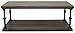 Amazon Brand – Ravenna Home Jessica Rustic Open Storage Coffee Table, 43.3