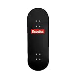 Exodus Black/Red Box Logo Fingerboard Deck X-Wide 33mm