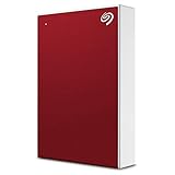 Seagate Backup Plus Portable 5TB External Hard Drive HDD - Red USB 3.0 for PC Laptop and Mac, 1 year MylioCreate, 2 Months Adobe CC Photography (STHP5000403)