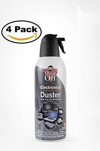 Dust-Off Compressed Gas Duster, Pack of 4
