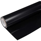 XPCARE Heat Transfer Vinyl HTV for T-Shirts 12 Inches by 12 Feet Roll (Black)