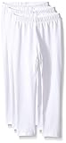 The Children's Place Little Girls and Toddler Solid Leggings (Pack of 3), White, 3T
