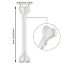 Zonon 24 Pcs Plastic Bones Halloween Mini Plastic Skeleton Bones White Halloween Simulative Human Costume Bone for Party Favor Decoration Supplies Accessories